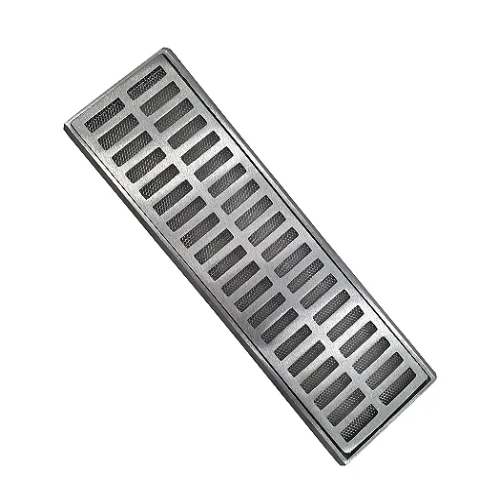 Grelha de Alumínio de 15 x 50cm com Suporte Grelhasol
